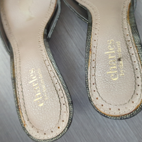 Grey faux snakeskin kitten heels - Picture 5 of 5